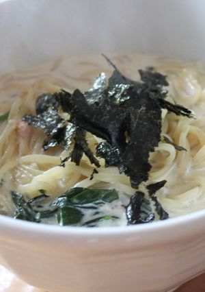 たらことほうれんそうのクリームパスタ-レシピのメイン写真