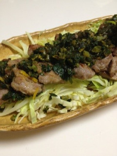 豚ヒレ肉♡柚子とカブの葉のポン酢がけ♡-レシピのメイン写真