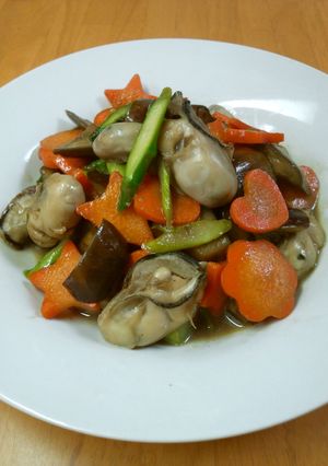 牡蠣と茄子のオイスターソース炒め-レシピのメイン写真