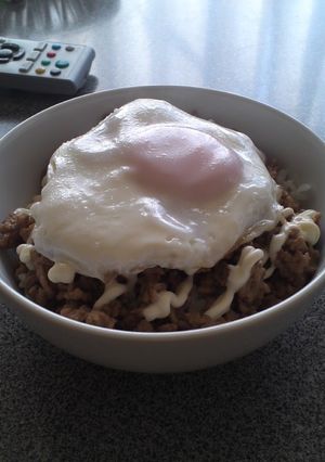 ひき肉のがっつり丼-レシピのメイン写真