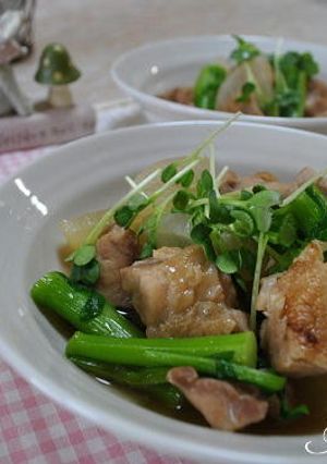 鶏肉と大根と菜の花のうま煮-レシピのメイン写真