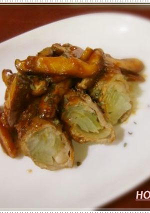 たまねぎの豚肉クルクル～ケチャ醤油味♪-レシピのメイン写真