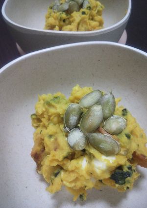 食感が楽しい♪かぼちゃサラダ-レシピのメイン写真