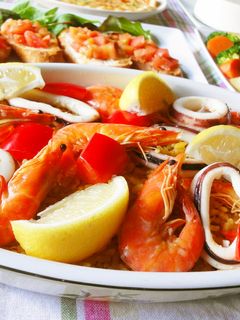炊飯器で簡単*海老とイカのパエリア-レシピのメイン写真
