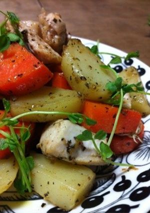 鶏むね肉と野菜のバジルソテー-レシピのメイン写真