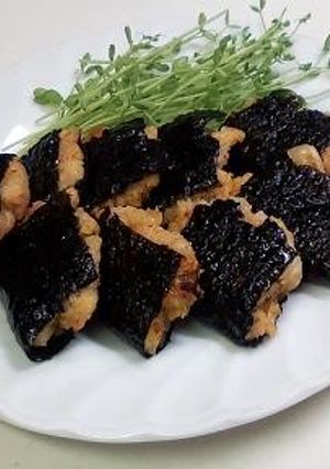 れんこんキムチの磯辺焼き-レシピのメイン写真