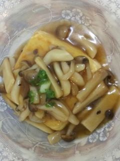 簡単!豆腐のきのこあんかけ☆-レシピのメイン写真