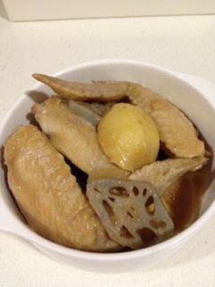 手羽先と蓮根の煮物(*^^*)-レシピのメイン写真