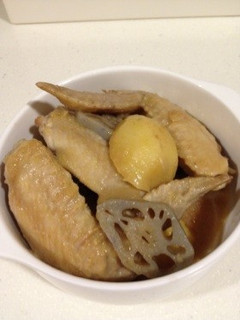 手羽先と蓮根の煮物(*^^*)-レシピのメイン写真