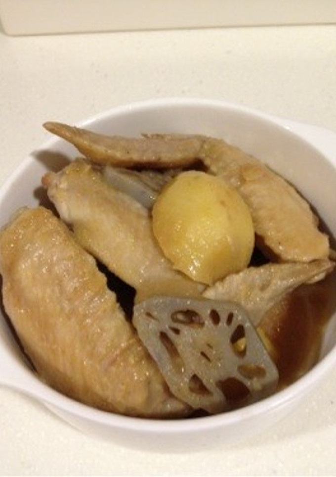 手羽先と蓮根の煮物(*^^*)-レシピのメイン写真