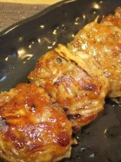 豚小間でごぼうつくねの照り焼き-レシピのメイン写真