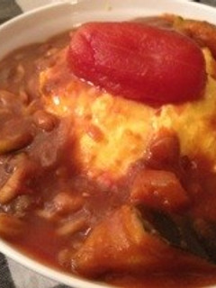 キーマカレーオムレツ-レシピのメイン写真