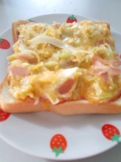 キャベたまトースト-レシピのメイン写真