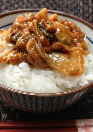 元気もりもり♪岩のりキムチ納豆-レシピのメイン写真