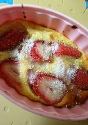 簡単いちごのクラフティ-レシピのメイン写真