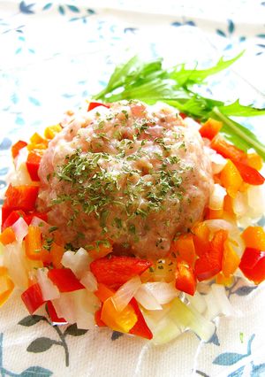 ＊簡単マグロのタルタル〜パプリカ添え〜＊-レシピのメイン写真