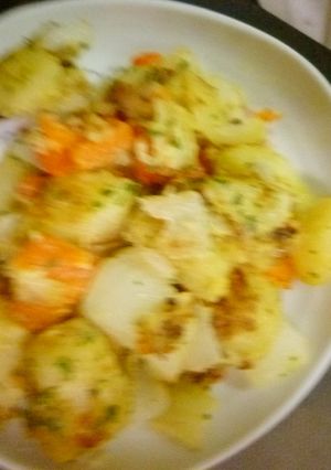 ポテ人玉で味噌マヨネーズ炒め-レシピのメイン写真