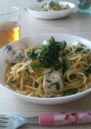 たっぷりの生姜と菜の花のパスタ-レシピのメイン写真
