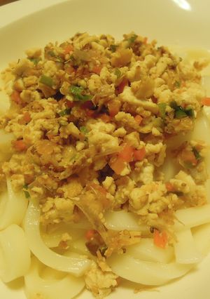簡単＆節約！ヘルシー豆腐そぼろうどん-レシピのメイン写真