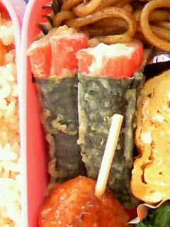 カニかまの磯部揚げ(お弁当用)-レシピのメイン写真