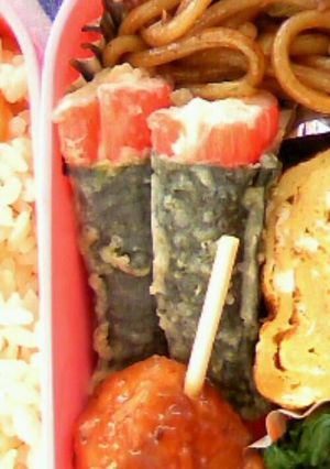 カニかまの磯部揚げ(お弁当用)-レシピのメイン写真