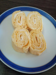 お弁当に*レンジで卵1個の卵焼き-レシピのメイン写真