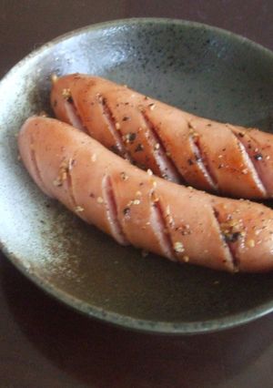 ウインナー☆ガーリックレモンペッパー味-レシピのメイン写真