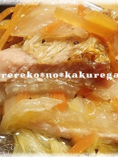 塩麹で漬けて★豚バラと白菜の重ね蒸し★-レシピのメイン写真