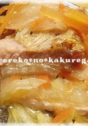塩麹で漬けて★豚バラと白菜の重ね蒸し★-レシピのメイン写真
