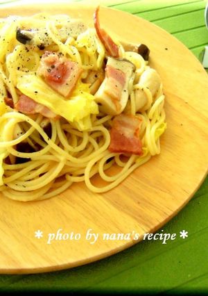 キャベツ＆ベーコンのペペロンチーノ-レシピのメイン写真