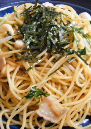水菜と白しめじのパスタ★バター醤油風味-レシピのメイン写真