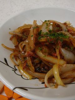 お弁当に♪玉葱のお好み焼き風炒め-レシピのメイン写真
