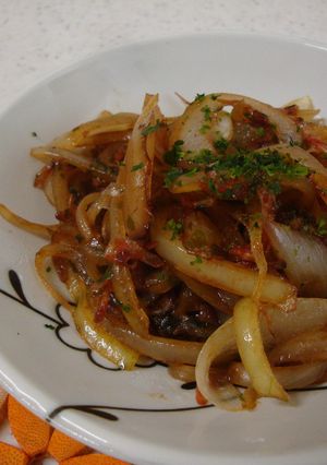 お弁当に♪玉葱のお好み焼き風炒め-レシピのメイン写真