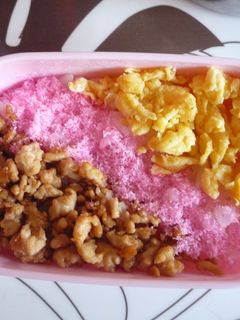 キレイで自画自賛♡春のそぼろ弁当♡-レシピのメイン写真