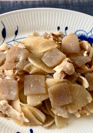 ヒラヒラこんにゃく大根-レシピのメイン写真