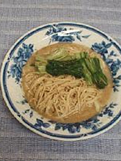 水菜のピリ辛ごまダレ素麺-レシピのメイン写真