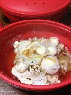 鶏ムネ肉のアッサリ蒸し-レシピのメイン写真