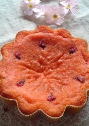 春色♪桜餡de簡単しっとり桜ケーキ-レシピのメイン写真