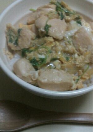ささみと豆苗のヘルシー親子丼♡-レシピのメイン写真