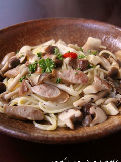 たっぷりきのことウィンナーのパスタ-レシピのメイン写真