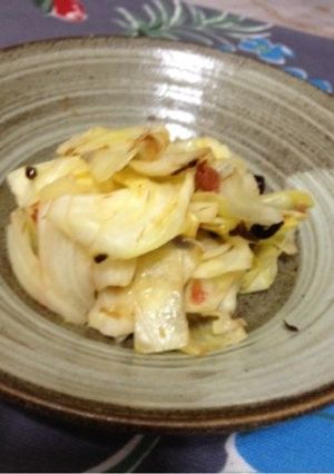 簡単キャベツの塩昆布梅おかか和え-レシピのメイン写真