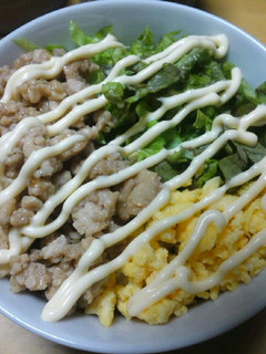 簡単♪我が家の三色丼-レシピのメイン写真