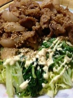 豚こまの*みそ漬け炒め*-レシピのメイン写真