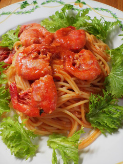 甘エビたっぷりトマトソースパスタ-レシピのメイン写真