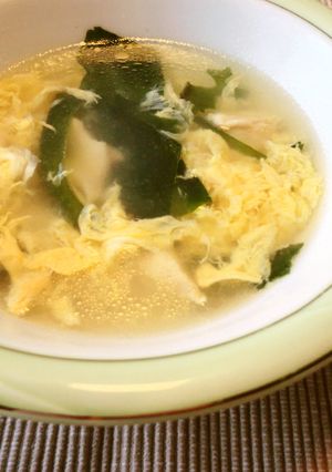 朝ごはん☆ウェイパーで中華スープ(クッパ-レシピのメイン写真