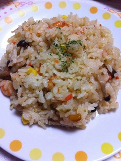 ♥炊飯器でエビピラフ♥-レシピのメイン写真