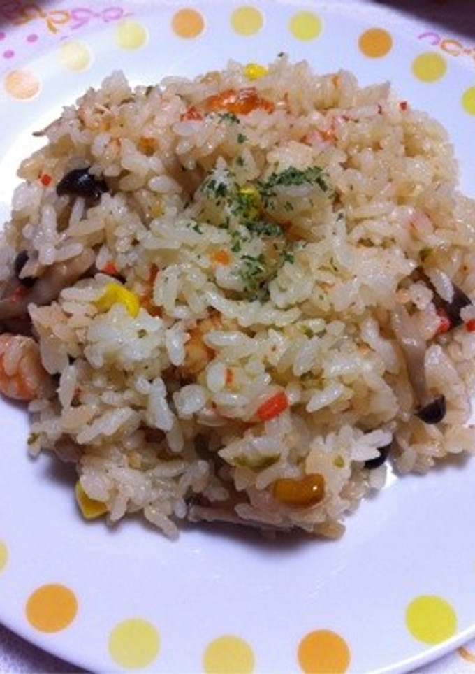 ♥炊飯器でエビピラフ♥-レシピのメイン写真