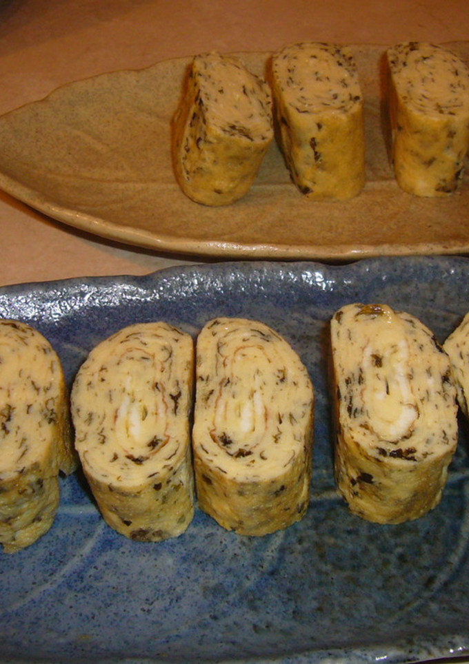 海苔の佃煮の卵焼き-レシピのメイン写真