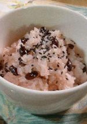 レンジ赤飯（甘納豆）-レシピのメイン写真