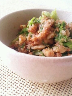 菜の花のくるみ味噌和え-レシピのメイン写真